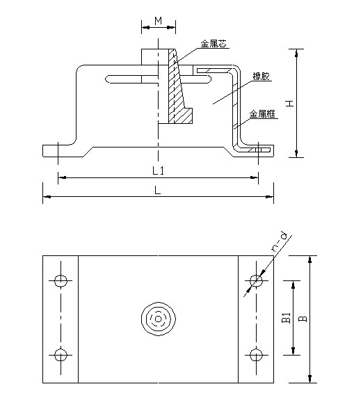 BE型橡胶隔振器